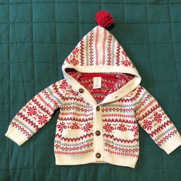 Gymboree Fair Isle Christmas sweater set, size 0-3 months - Picture 1 of 3